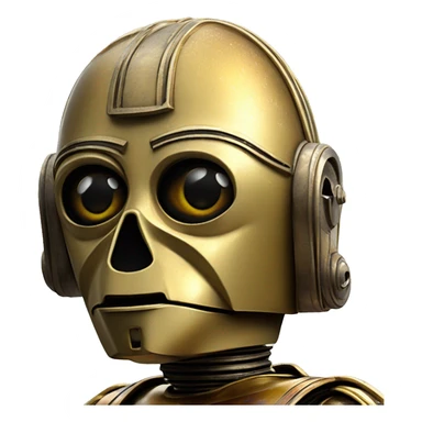 1972  chieftain C-3PO tarnished from space sticker