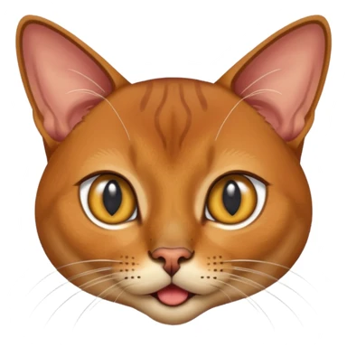 Абиссинская кошка удивленная  sticker
