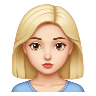 girl giving side eye  sticker