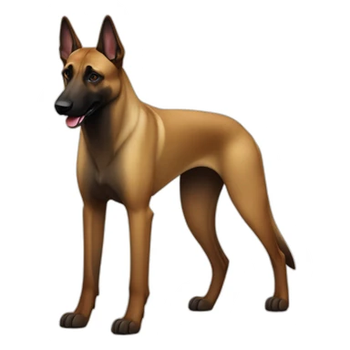 Belgian Malinois Dog Full Body sticker