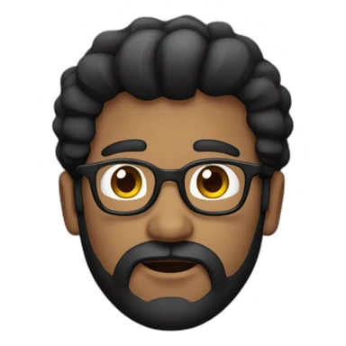 Hombre negro con barba y corona  sticker