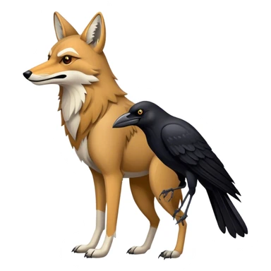  Coyote and Crow sticker