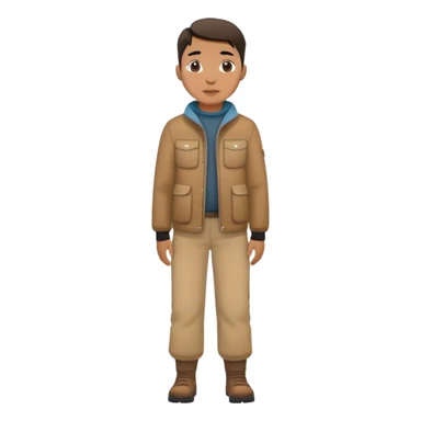 photorealistic greenland citizen standing full length sticker