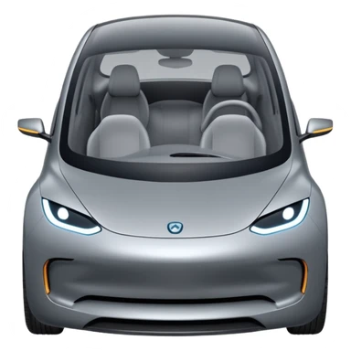 extra large gray Modern autonomous electric car sticker