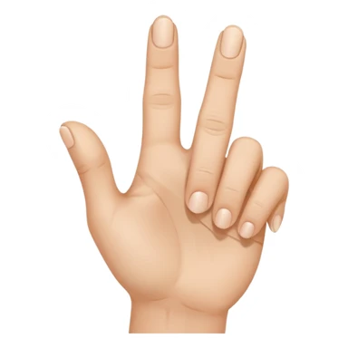 Finger pointing at a hole sticker