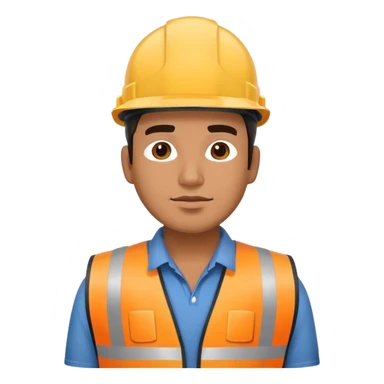 ave fenix con casco y chaleco de construcción sticker