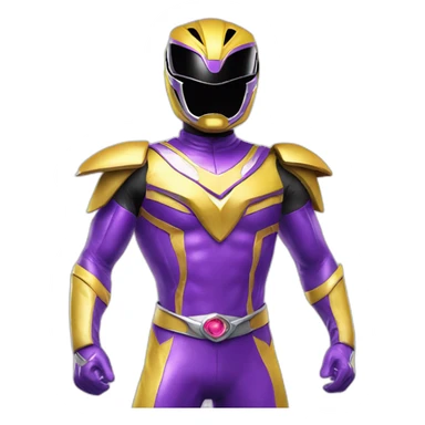 ultraviolet Power ranger full body sticker