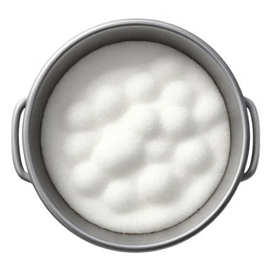 sugar in a pot, viewed from above sticker