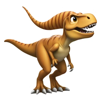 T-Rex peeing sticker