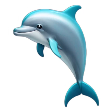 dolphin in a t-shirt sticker