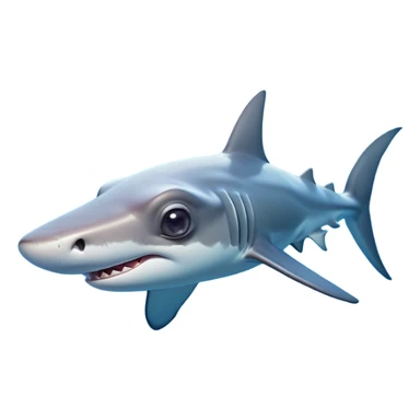 Cinematic Cute Hammerhead Shark Portrait Emoji, Head tilted playfully and inquisitively, with a charming, distinctive hammer-shaped head and wide, expressive eyes on either side, a sleek, smooth body accented by gentle fin curves, Simplified yet irresistibly adorable features, highly detailed, glowing with a soft, inviting ocean glow, high shine, affectionate and lively, stylized with a touch of whimsical marine charm, soft glowing outline, capturing the essence of a mischievous yet endearing hammerhead that seems as if it could swim out of the screen into your heart! sticker