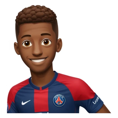 Ousmane Dembele avec le maillot du psg sticker
