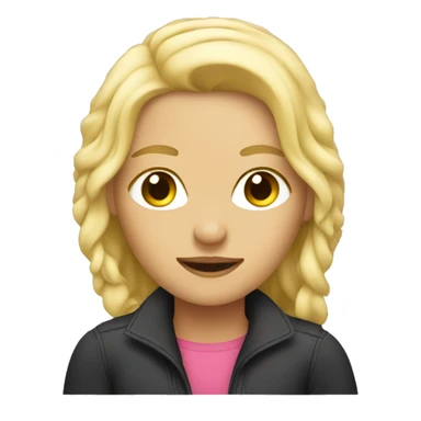 blonde girl in a car  sticker