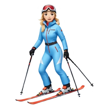 Woman Skiing, Background Matterhorn Matterhorn sticker