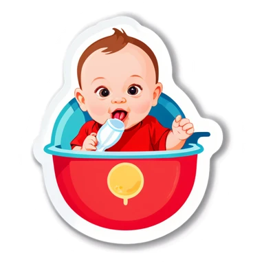 baby feeding sticker