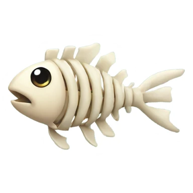 fish bone sticker