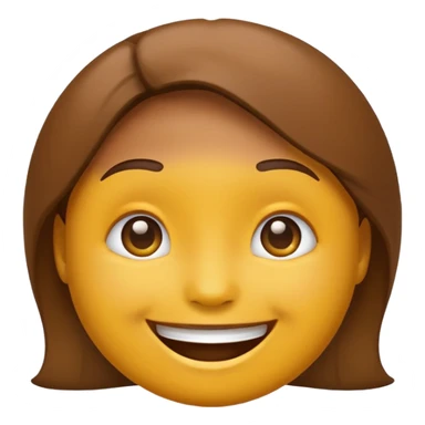 smiling face emoji brown skin tone sticker