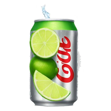 Diet Coke with a lime sticker