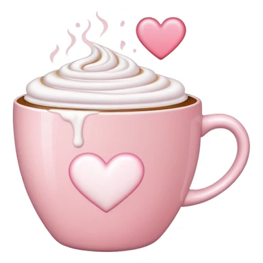 Aesthetic light pink coffee  sticker
