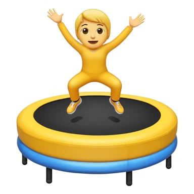 A emoji trampoline (only the trampoline) sticker