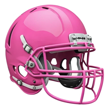Pink football helmet sticker