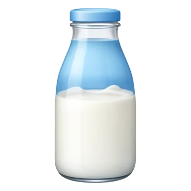 baby Milk bottle blue sticker