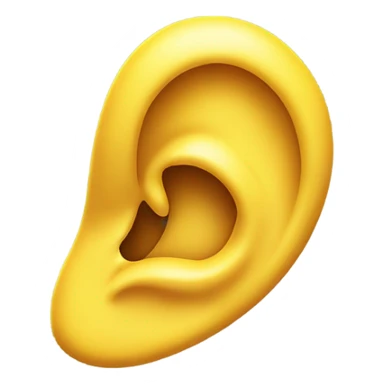 Yellow ear sticker
