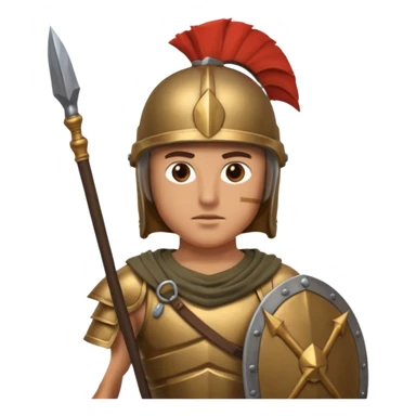 a greek soldier  sticker