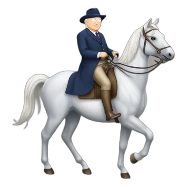 Jean marie le Pen à cheval sticker