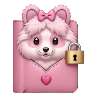 Fur Baby Pink Diary sticker
