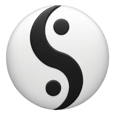 Ying yang sticker