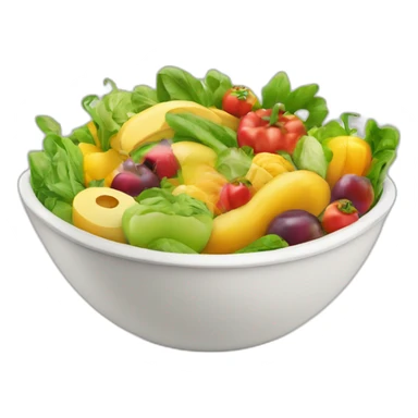 Healthy Food in a bowl sticker