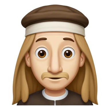 jewish emoji, sterotypical jew, long hair, greedy, long nose, jewish hat sticker