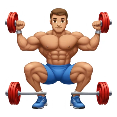 bodybuilder forearm on legs curl sticker