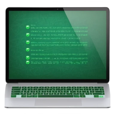 laptop com codigo de programação a aparecer no ecra sticker