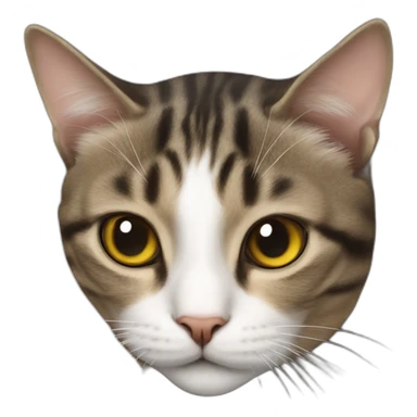 cat on a fly sticker