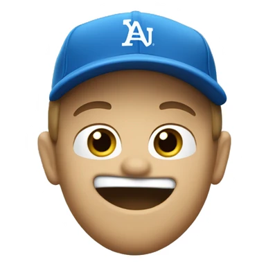 Un geai bleu qui joue au baseball sticker