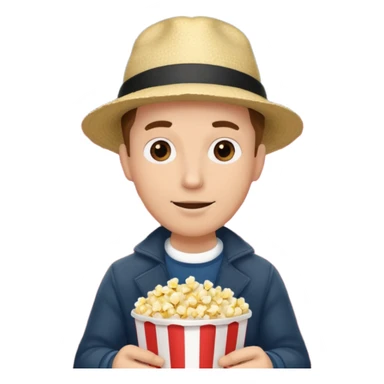 man movie theater sticker