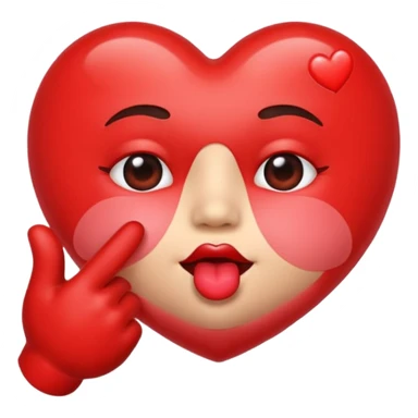 Blowing a kiss emoji sticker