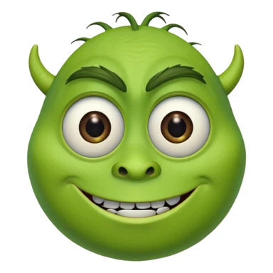 Mike Wazowski (with one eye) from the Monsters Inc. Pixar movie sticker