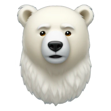 Donald Trump with a polar's bear body sticker