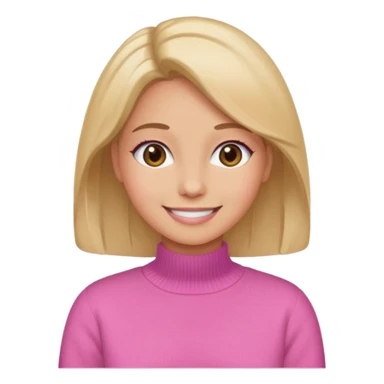 Secretary Out of office pink sweater sticker