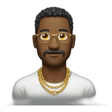 Cool man with jwellery  sticker