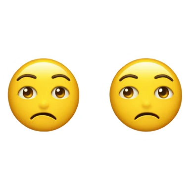 round yellow emoji giving side eye sticker