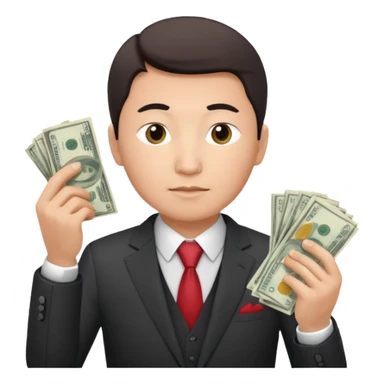 кыргызский бизнесмен считающий деньги sticker