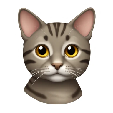 Brownish grey tabby cat  sticker