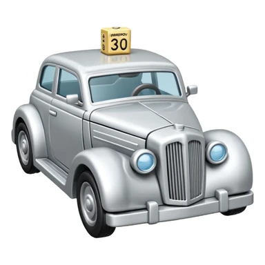 metal car toy in monopoly sticker