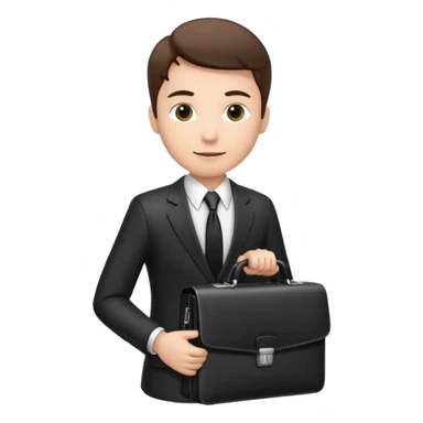 professional advocate holding briefcase sticker