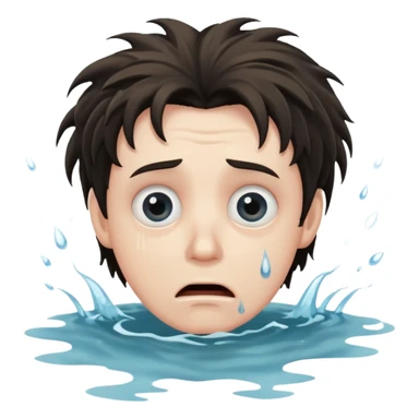 man drowning sticker