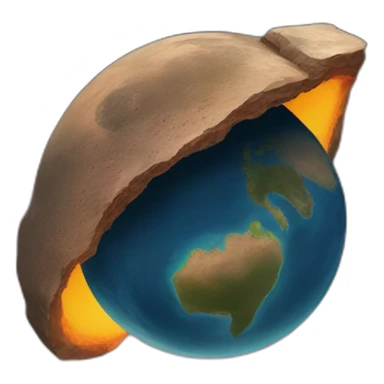 planeta terra pegando fogo sticker